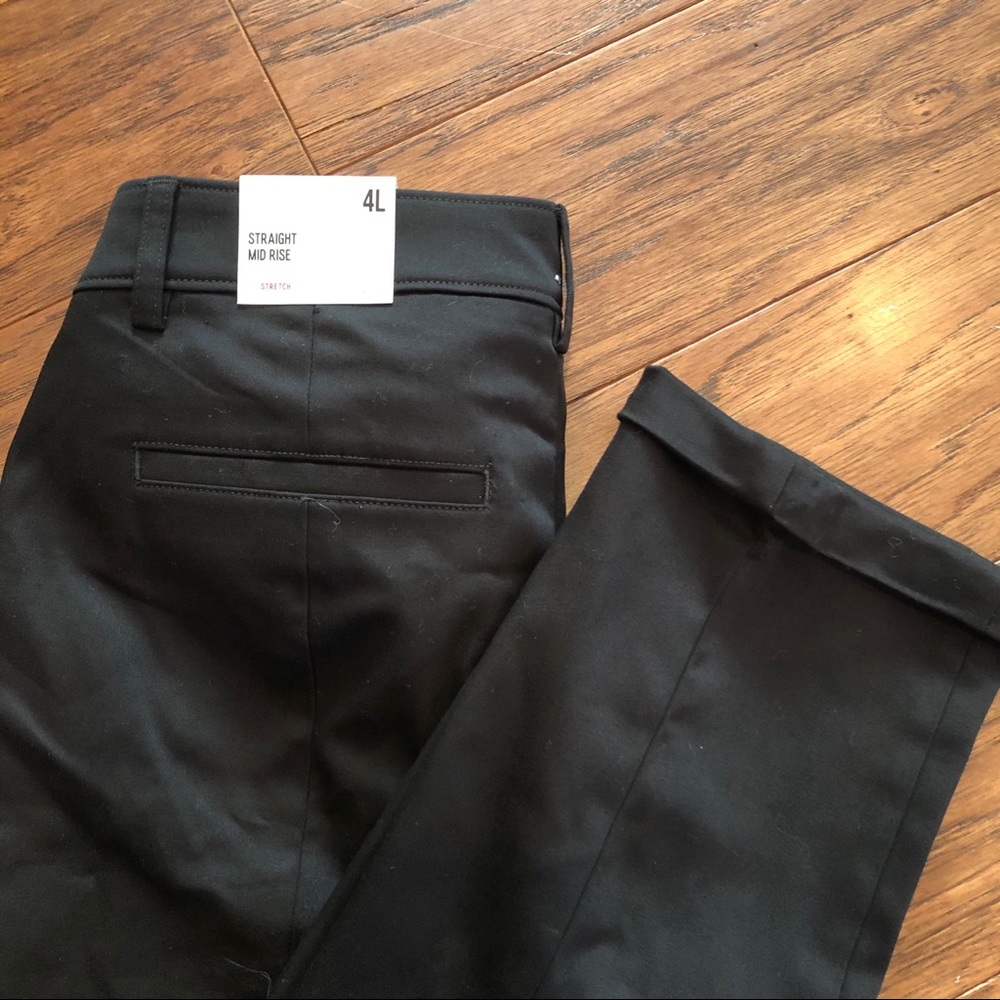 Express Straight Mid Rise Pants - Picture 4 of 5